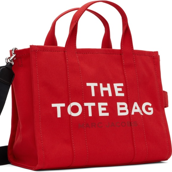 MARC JACOBS The Canvas Medium Tote Bag - RED - Picture 1 of 5